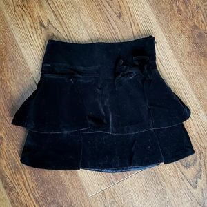 Gymboree Girls Black Velvet Skirt
